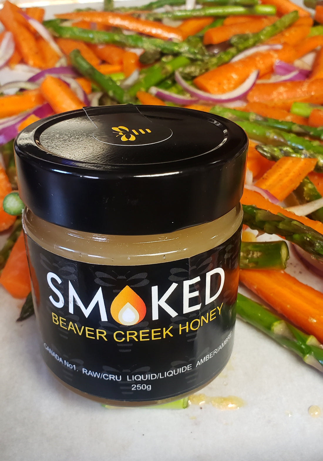 Smoked Honey Roasted Carrots (and other vegetables)